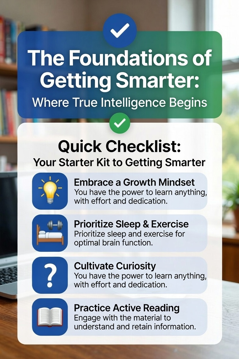 The Foundations of Getting Smarter: Where True Intelligence Begins